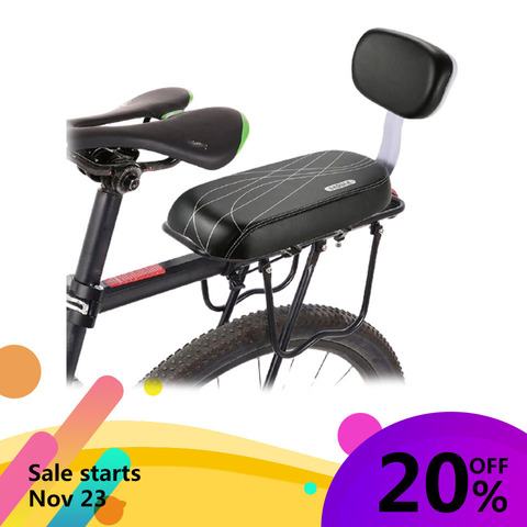 Bicycle Back Seat Bicycle Child Seat Cover Bike Rack Rest Cushion With Back Saddle Cycle Accessories Parts Bicycle PU Leather ► Photo 1/6