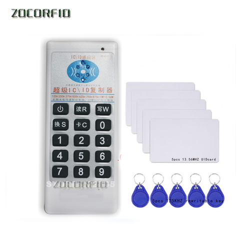 Free shipping / powerfulset more  frequency  RFID 125 KHZ -13.56 MHZ IC card writer, RFID copier. +125KHZ 20pcs  +13.56MHZ 10pcs ► Photo 1/1