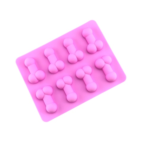 8 cavity the little dick chocolate silicone mold fondant tool ice cube tray candy ► Photo 1/4