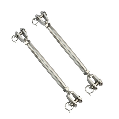 2PCS 316 Stainless Steel Closed Body Sailboat Rigging Hardware Turnbuckles M5 M6 M8 Cable Railing Jaw And Jaw Type Turnbuckle ► Photo 1/6