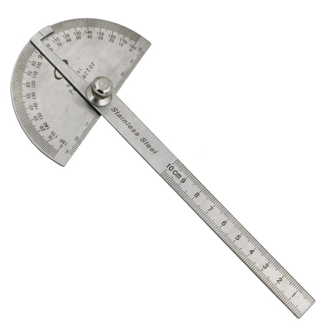 Stainless Steel Protractor Angle Finder Arm Measuring Round Head General Tool Craftsman Rule Ruler Machinist Goniometer Tool ► Photo 1/1