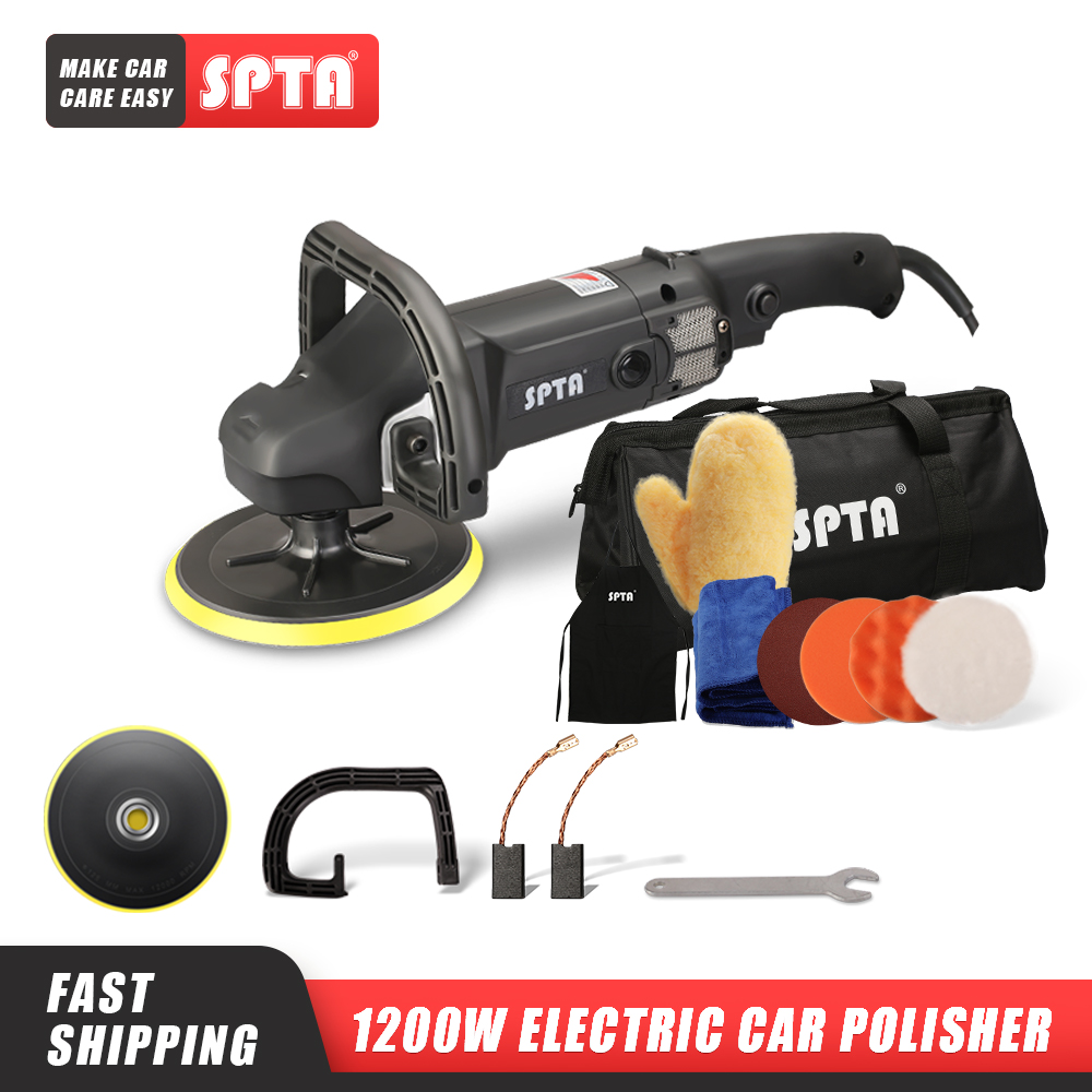 SPTA 7inch Rotary Polisher 110V/ 220V Electric Buffing Polishing