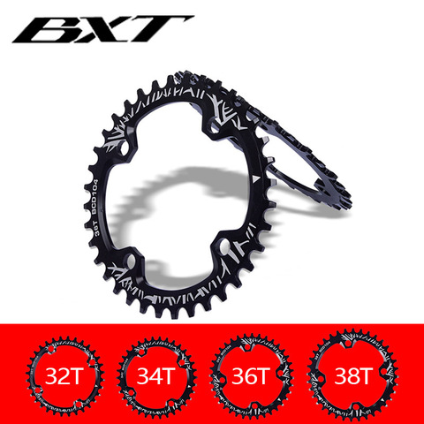 2022 BXT Bicycle Crank 104BCD Round Shape Chainring Bicycle Chainwheel 32T/34T/36T/38T MTB Bike Crankset Aluminum Single Plate ► Photo 1/6