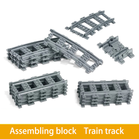 KAZI 100pcs building block train track accessories fork track variable track children's toys ► Photo 1/4
