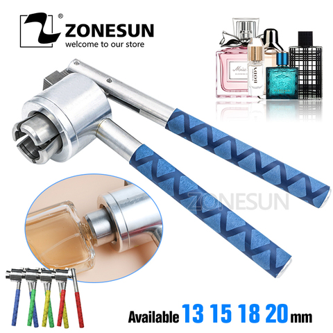 ZONESUN 13 15 20mm Stainless Steel Manual Perfume Bottle Spray Vial Crimper Hand Capping Crimper Seal Capping Tool ► Photo 1/6