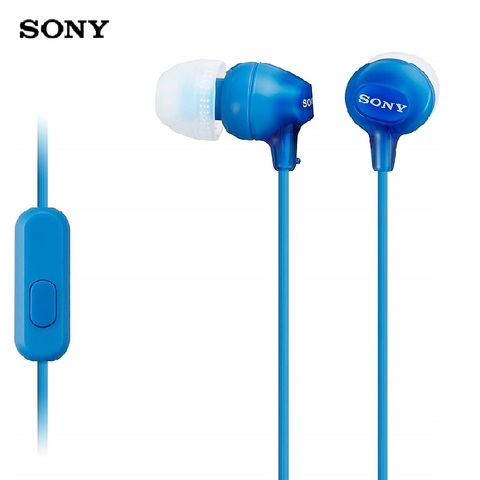 Original SONY MDR-EX15AP 3.5mm Wired Oordopjes Subwoofer Stereo Oortelefoon handsfree Met Microfoon Voor xiaomi huawei telefoon ► Photo 1/6