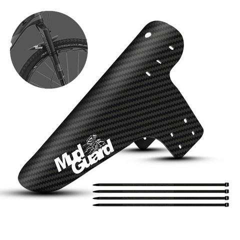 Bicycle Fenders Bike Front/Rear Tire Wheel Fenders For MTB Mountain Carbon Fiber Texture Bike Mudguard Wings Cycling Accessories ► Photo 1/6