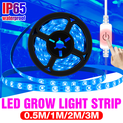 Full Spectrum 5V LED Grow Light Strip UV Lamps for Plants Waterproof Phyto Lamp Blue Tape For Greenhouse Grow Tent Hydroponic ► Photo 1/6