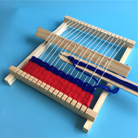 Creative Wooden Knitting Machine DIY Handcraft Wool Knitting Tool For Child Kindergarten Educational Wooden Toy Braiding Machine ► Photo 1/6