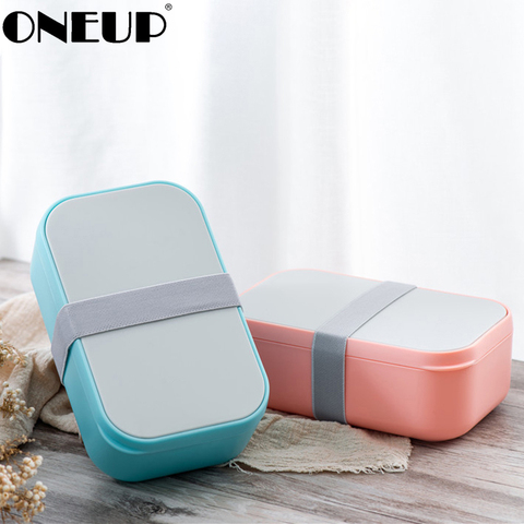 ONEUP Leakproof Lunch Box Portable BPA Free Bento Box With Tableware Soup bowl Thermal Bag Microwavable Food Container ► Photo 1/6