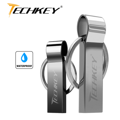 New Brand Waterproof Super USB Flash Drive 64GB 32GB 16GB 8GB Pen Drive Flash metal Storage Flash Drive Memory Stick cel usb ► Photo 1/6