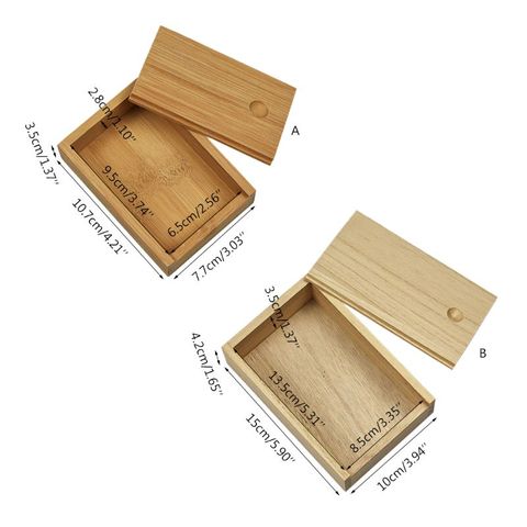 Bamboo Cards Storage Box Desktop Wooden Poker Playing Card Box Case Tarot Box K1KD ► Photo 1/6
