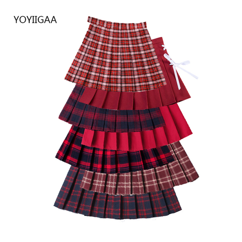 Summer Women Pleated Skirts High Waist Female Mini Skirt Harajuku Preppy Style Ladies Plaid Skirts Sweet Girls Dance Mini Skirt ► Photo 1/6