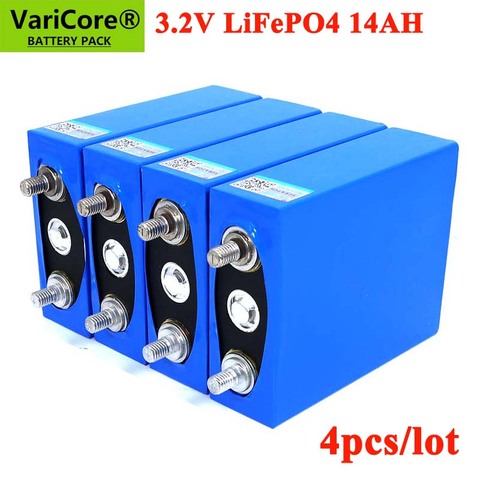 4pcs 3.2V 14Ah battery pack LiFePO4 phosphate 14000mAh for 4S 12V 24V Motorcycle Car motor batteries modification Nickel ► Photo 1/6