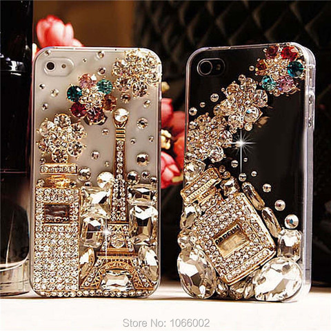 3D Eiffel Tower Perfume Bottle Bling Cases For Samsung Galaxy S8 S9 S10 S20 Plus Ultra Note 10 Plus 9 5G A50 A70 A40 A30 A20 A10 ► Photo 1/6