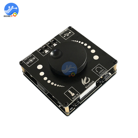 AP50H HIFI Bluetooth 5.0 Wireless Audio TPA3116D2 Digital Power class d amplifier Stereo board Module 50Wx2 Amp Amplificador AUX ► Photo 1/6