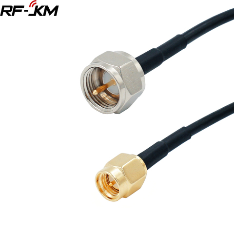 SMA Male Plug To F Male Plug RG174 Coaxial Cable Pigtail Adapter Wholesale Fast Ship ► Photo 1/4