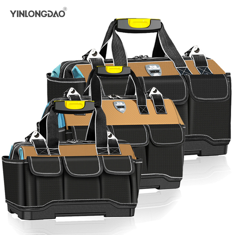 YLD 2022 Upgrade Tool Bag 13/15/17/19/23 in Electrician Bag 1680D Oxford Waterproof Wear-Resistant Strong Tool Storage Toolkit ► Photo 1/6