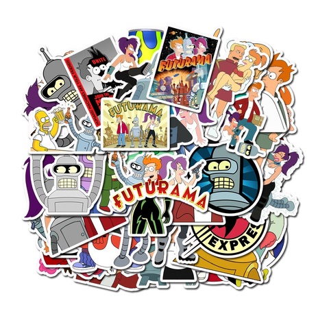 50 Pcs Cartoon Animations Fly Out a Futurama Stickers Personalized Graffiti Decorative Luggage ► Photo 1/6