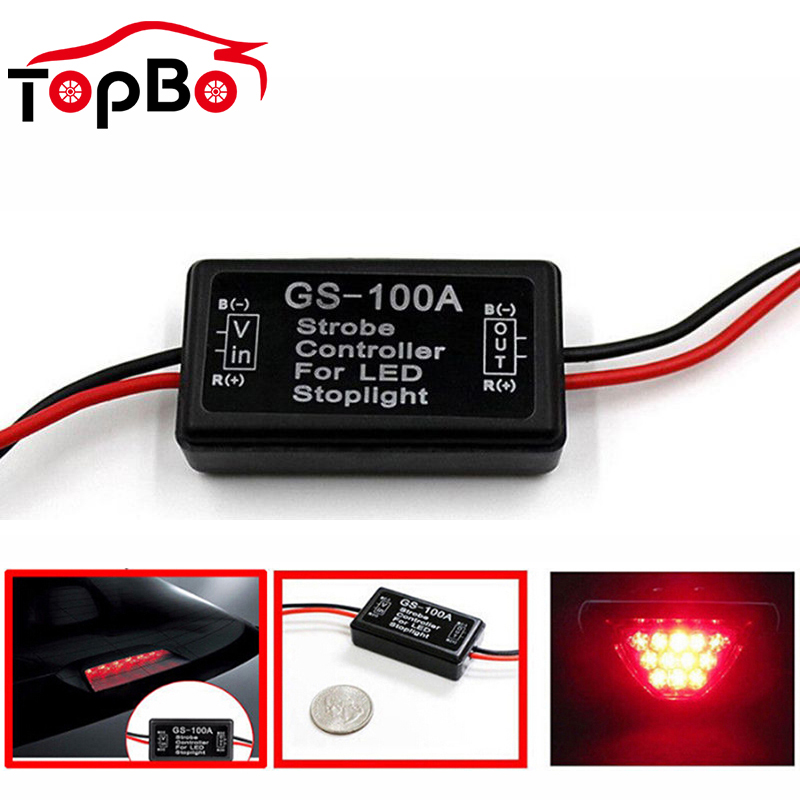 GS-100A Car Brake Stop LED Light Strobe Flash Flashing Controller Box Module