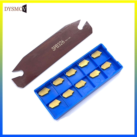 1pc SPB226 SPB332 +10pcs SP200 SP300 SP400 High quality Set Grooving SPB Slotting Cutting Insert and CNC Lathe SPB Tool Holder ► Photo 1/5