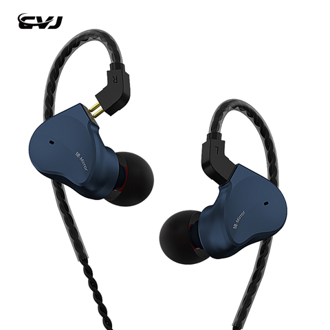 CVJ Mirror 2BA + 1DD-auriculares híbridos de Metal HIFI, auriculares intrauditivos deportivos con cancelación de ruido ► Photo 1/6