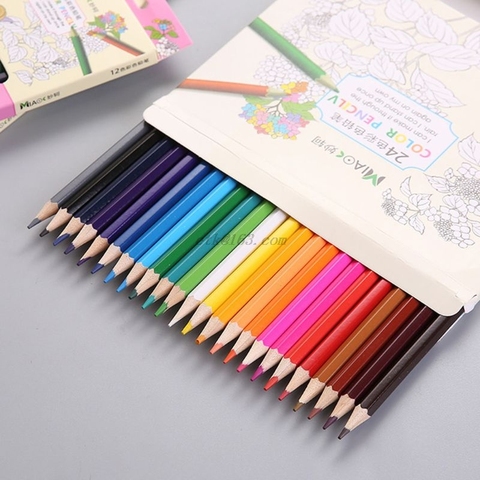 Cheap Colorful Amazing 12/18/24/36 Colors Natural Wood Pencil Crayons  Professional Drawing Pencils for School Office Supplies Sketch Artist  Painting