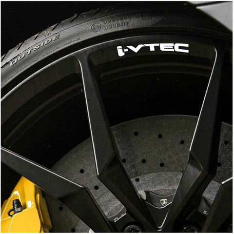 4pcs for Honda i-vtec Rims Alloy Wheels Decal Stickers Bumper sticker car accessories Tire accessories ► Photo 1/1