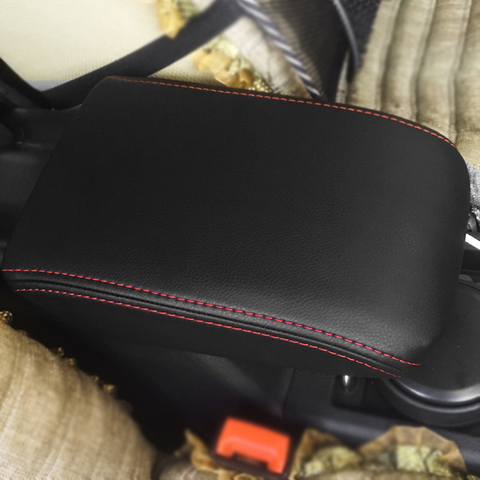 Soft Leather Armrest Cover For VW Golf 7 MK7 2014 2015 Car-styling Center Control Armrest Box Skin Cover Sticker Trim2016 ► Photo 1/6