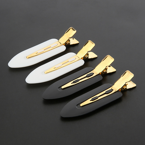 4pcs/set Fashion No Bend Seamless Leaf Shape Hair Clips Makeup Wash Face Salon Hair Fixing Barrettes Hair Styling Accessories ► Photo 1/6