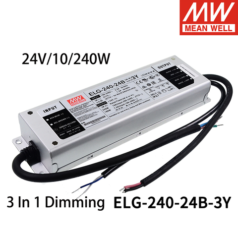 MEAN WELL ELG-75 ELG-100 ELG-150 ELG-200 ELG-240 12V 24V 36V 42V 48V 54V A/B Type Switching Power Supply  3 IN 1 Dimming ► Photo 1/6