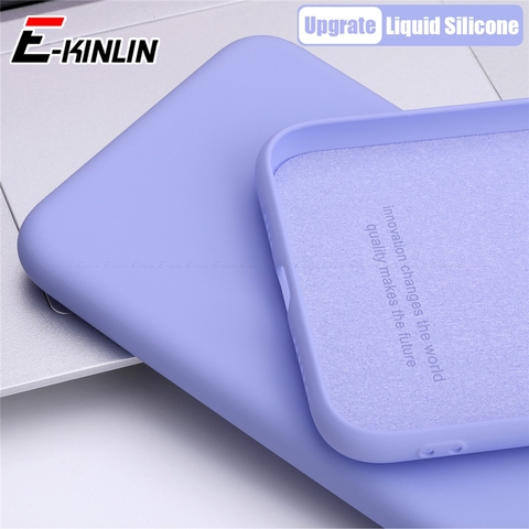 Liquid Silicone Solid Phone Case Soft Full Back Cover For Huawei Mate 30E 30 20 X P40 P30 P20 Pro XL Lite 5G Plus ► Photo 1/6