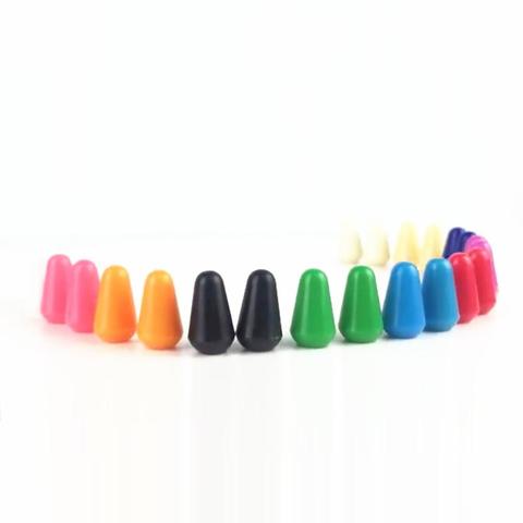 NEW 6pcs Plastic Electric Guitar Switch Tips 5 Way Switch Knobs Tip Cap Buttons Guitar Accessories ,11 Colors to Choose ► Photo 1/6