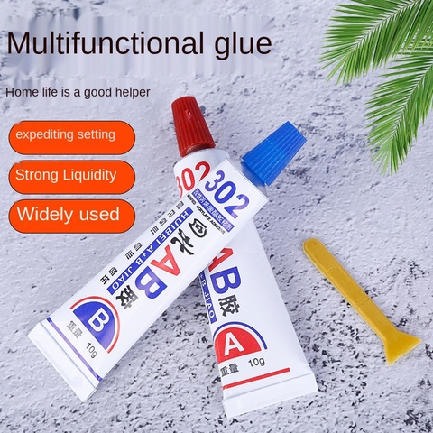 2pcs Super Strong A/B Glue Epoxy Clear Glue Adhesive Resin Immediate Glue Pegame for Fix Metal Wood Glass Ceramics Rigid Plastic ► Photo 1/6