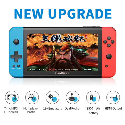 X2 Handheld Game Console 7 inch IPS Screen HDMI Output Retro Video Game Consoles Built-in 11 Emulators 4000+ Games Kids Gift ► Photo 1/6