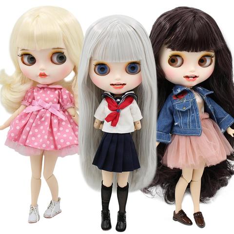 ICY factory blyth doll bjd joint body white skin custom doll customized face matte face with teeth 30cm toy ► Photo 1/6