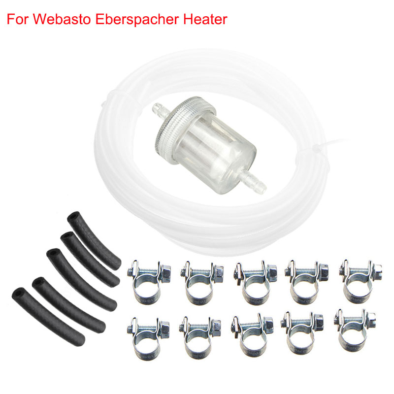 Fuel Filter & Fuel Pipe Line &Hose Clip Connection For Eberspacher Diesel Heater 