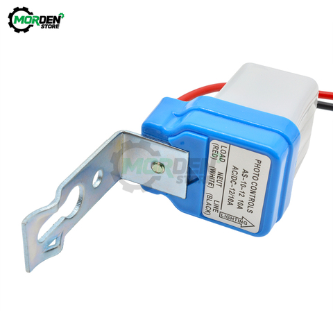 DC 12V 24V AC 220V Automatic On Off Photocell Street Lamp Switch Controller 50-60Hz 10A Photo Control Photoswitch Sensor Switch ► Photo 1/6
