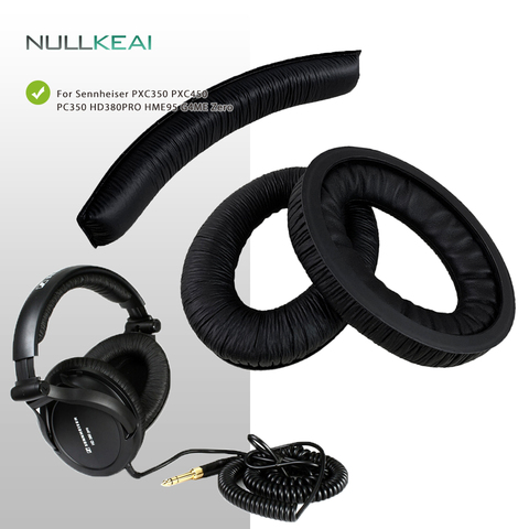 NULLKEAI Replacement Parts for Sennheiser PXC350 PXC450 PC350 HD380PRO HME95 G4ME Zero Earpads Bumper Headband ► Photo 1/6