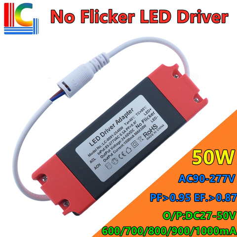 Freeshipping 30W 36W 40W Lighting Transformer AC to DC 27-42V LED Driver No Flicker Power Supply 600mA 700mA 800mA 900mA 1000mA ► Photo 1/6