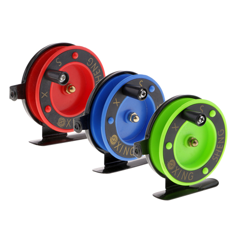 Mini Metal Spinning Baitcasting Ice Fishing Reel Wheel with Drag Single Knob ► Photo 1/6