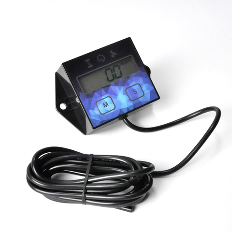 Small Digital Engine Tachometer Hour Meter Gauge Track Oil Change Inductive Hour Meter for Boat Lawn Mower Motorcycle Outboard ► Photo 1/6