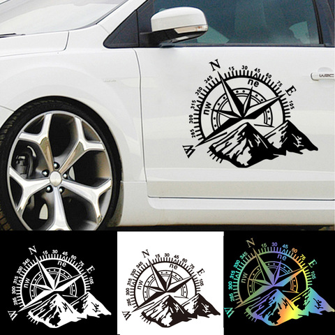 Hot Sale Mountain Compass Car Sticker Funny Vinyl Car-Styling