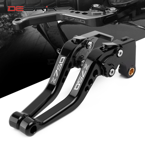 For KAWASAKI Z750 Z 750 2007-2012 Motorcycle Accessories CNC Short Brake Clutch Levers LOGO Z750 Motorbike Black ► Photo 1/6