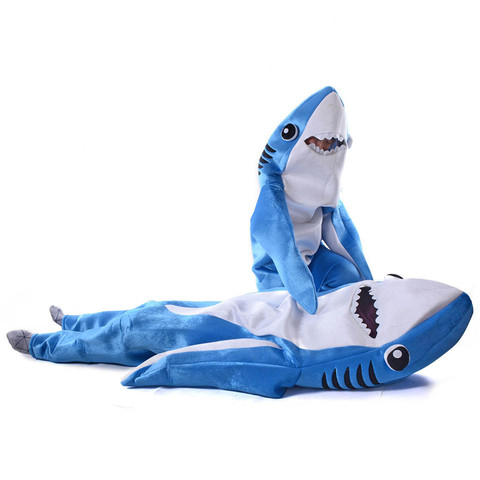 Kids Jumpsuit Cosplay Costume Shark Stage Clothing Fancy Dress Halloween Christmas Props Onesies for Adults Jumpsuit ► Photo 1/6