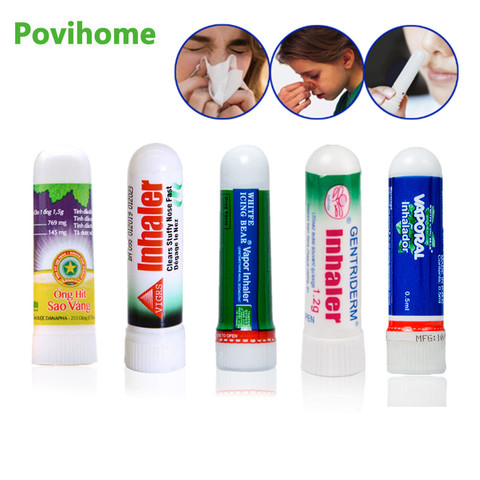 5 Types Of Thailand Nasal Inhaler 100% Original Nasal Essential Oils Rhinitis Mint Cream Refresh Nose Cold Cool Herbal Ointment ► Photo 1/6