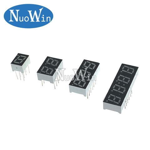 10pcs 0.28inch LED display 7 Segment 1 Bit/2 Bit/3 Bit/4 Bit Digit Tube Red Common Cathode / Anode Digital 0.28 inch 7segment ► Photo 1/2