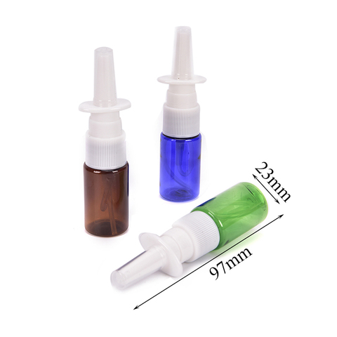 10ml Empty Bottle Plastic Nasal Spray Bottles Pump Sprayer Mist Nose Spray Refillable Bottles For Medical ► Photo 1/6