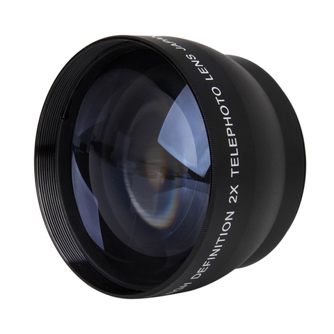 New-52mm 2X Magnification Telephoto Lens for Nikon AF-S 18-55mm 55-200mm Lens Camera ► Photo 1/5