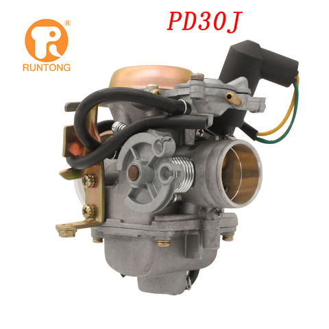 Runtong 30mm 250cc motor carburetor with e-choke PD30J CF250 CH250 CN250 Propeller Qlink  4 STROKE for off road carburetor ► Photo 1/5